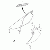 Схема вузла: Бічні панелі для Suzuki DR-Z250