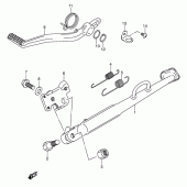 Схема вузла: Підставка для Suzuki DL1000 V-Strom
