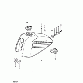 Схема узла: Топливный бак (Ts250erx e9) для Suzuki TS250