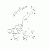 Схема вузла: Бічні панелі для Suzuki VZ800 Marauder