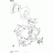 Схема вузла: Рама (Vl800Bl4 E33) для Suzuki VL800 Boulevard C50 BOSS