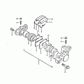 Схема узла: Задний тормозной суппорт для Suzuki GSX750