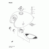 Схема узла: Топливный бак для Suzuki TU250