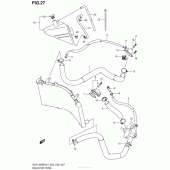 Схема узла: Патрубок системы охлаждения для Suzuki GSX1300 Hayabusa