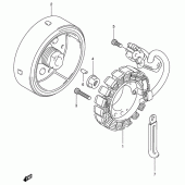 Схема вузла: Статор & Ротор Suzuki VL125 Intruder LC
