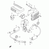 Схема вузла: Електроустаткування (Model v) для Suzuki TL1000