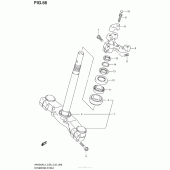 Схема вузла: Рульова траверса для Suzuki AN400 Burgman (EU analogue of SkyWave)