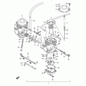 Схема вузла: Карбюратор (Model k/l/m/n/p) для Suzuki GS500
