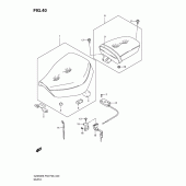 Схема узла: Сиденье для Suzuki GZ250 Marauder