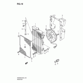Схема узла: Радиатор для Suzuki AN650 Burgman (EU analogue of SkyWave)