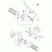 Схема вузла: Ручки керма для Suzuki RM250