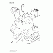 Схема вузла: Нижній обтічник для Suzuki GSX1300 Hayabusa