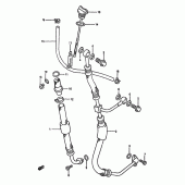 Схема вузла: Шланг масляний Suzuki DR350