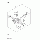 Схема узла: Дроссельная заслонка для Suzuki TU250