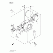 Схема узла: Воздушный фильтр для Suzuki TU250