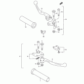 Схема узла: Ручки руля для Suzuki VL1500 Intruder LC
