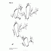 Схема вузла: Ланцюг ГРМ & Натягувач & Заспокоювач Suzuki VZR1800 Boulevard M109R
