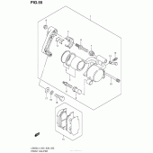 Схема узла: Передний тормозной суппорт для Suzuki LS650 Boulevard S40