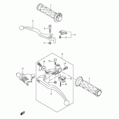 Схема вузла: Ручки керма для Suzuki RV125