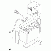 Схема вузла: Акумулятор для Suzuki DR-Z250