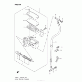 Схема вузла: Передній гальмівний циліндр Suzuki VZ800 Boulevard M50