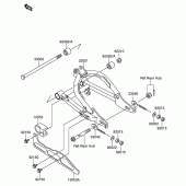 Схема узла: Задний рычаг (Маятник) для Suzuki DR-Z110