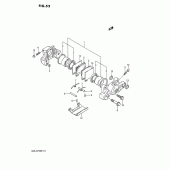 Схема вузла: Задній гальмівний супорт для Suzuki GSX-R750