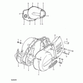 Схема вузла: Кришки картера для Suzuki TS250