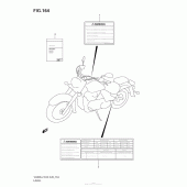 Схема узла: Информационные наклейки (Vl800 E28) для Suzuki VZ800 Boulevard M50
