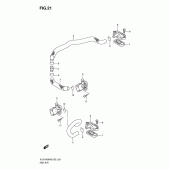 Схема вузла: Система індукції повітря для Suzuki VLR1800 Intruder C1800R/Boulevard C109R