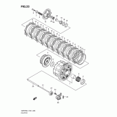 Схема узла: Сцепление для Suzuki GSR750
