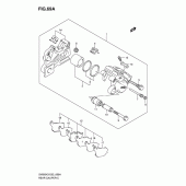 Схема вузла: Задній гальмівний супорт (Sv650ak7/uak7/sak7/suak7) для Suzuki SV650