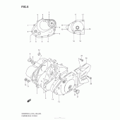 Схема вузла: Кришки картера для Suzuki DR200 DR200SE
