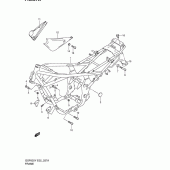 Схема вузла: Рама (Model k2) для Suzuki GSF600 Bandit S