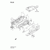 Схема узла: Корпус редуктора (An650ak6/ak7/ak8/azk8/ak9/al0) для Suzuki AN650 Burgman (EU analogue of SkyWave)