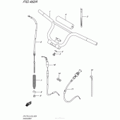 Схема вузла: Кермо & Тросики для Suzuki DR-Z70