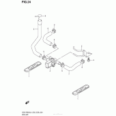Схема узла: Система индукции воздуха для Suzuki GSX-R600