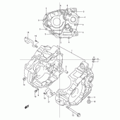 Схема вузла: Crankkcase для Suzuki DR250