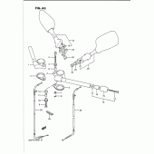Схема вузла: Кермо & Тросики для Suzuki GSX-R1100