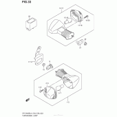 Схема вузла: Поворотники для Suzuki DR-Z400 DR-Z400S