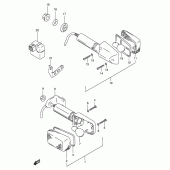 Схема вузла: Поворотники для Suzuki RMX250