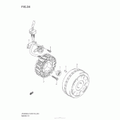 Схема вузла: Статор & Ротор для Suzuki AN400 Burgman (EU analogue of SkyWave)