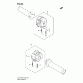 Схема вузла: Пульт управління рульовий для Suzuki GSX-R600