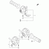 Схема вузла: Пульт керування рульовим (Model k3) для Suzuki GSX-R600