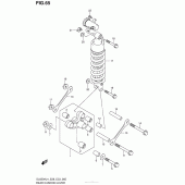 Схема вузла: Важіль прогресії (Dl650Al4 E28) для Suzuki DL650 V-Strom