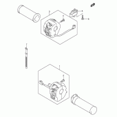 Схема вузла: Пульт керування рульовим (Vs1400k5) для Suzuki VS1400 Boulevard S83