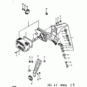 Схема узла: Задний фонарь (Стоп-сигнал) для Suzuki TS125