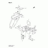 Схема узла: Заднее крыло (Sv650sl1 e24) для Suzuki SV650