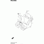 Схема вузла: Кріплення акумулятора Suzuki DL650 V-Strom