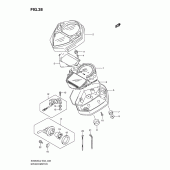 Схема вузла: Спідометр (Sv650sl2 e2) для Suzuki SV650